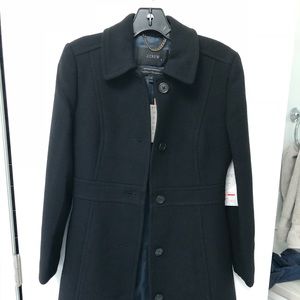 J crew 2P BNWT Lady Day Coat Black